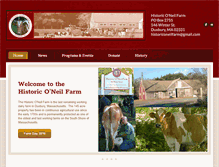 Tablet Screenshot of historiconeilfarm.org